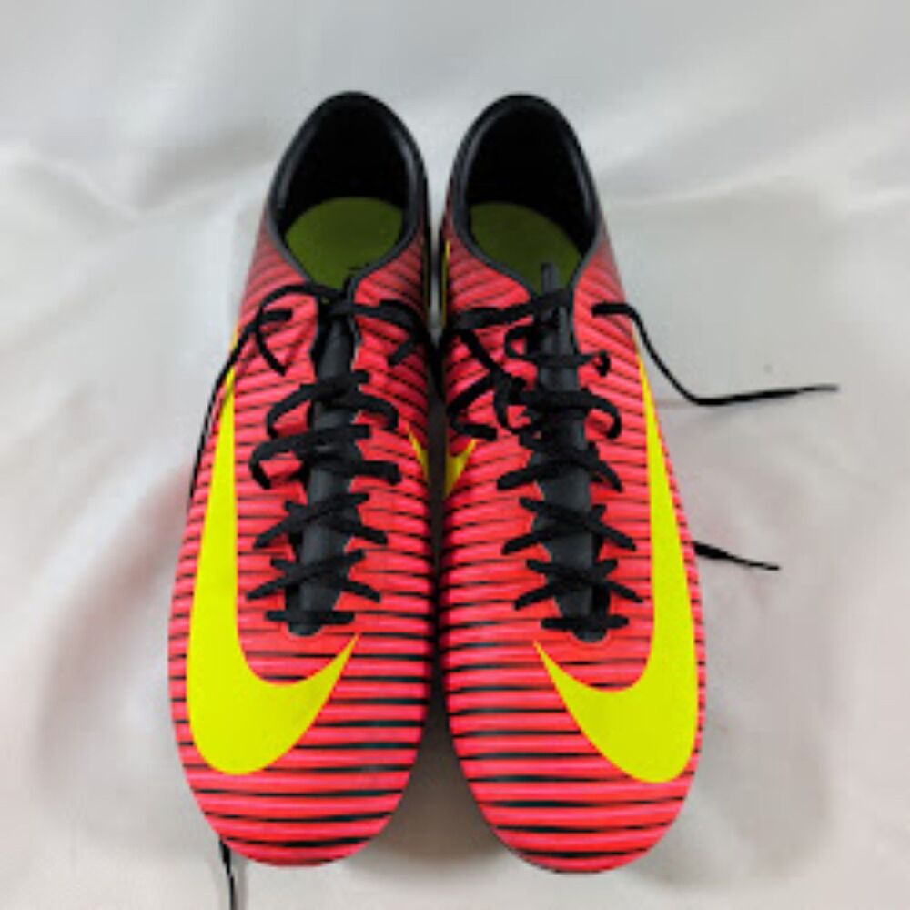 Nike Mercurial Victory VI FG Soccer Cleats Mens 11 Total Crimson Volt 831964-870
